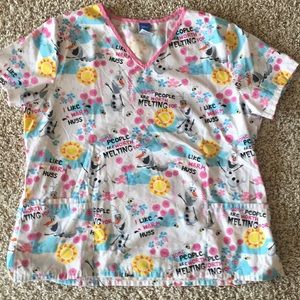 Olaf scrub top